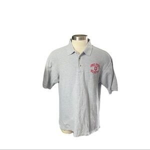 TSI Ohio State Buckeyes Heather Grey Short Sleeve Knit Polo Shirt Men’s Sz Large